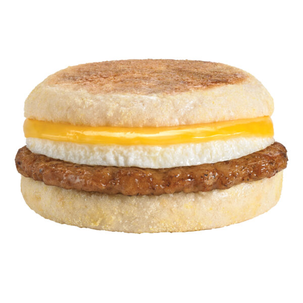 Sausage, Egg & Cheese on an English Muffin