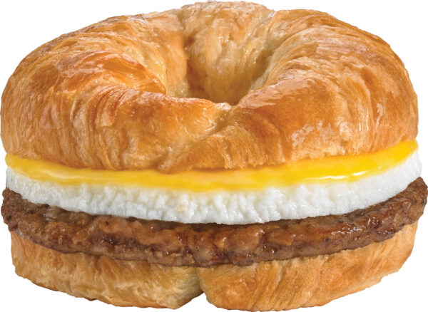 Sausage, Egg & Cheese on a Croissant